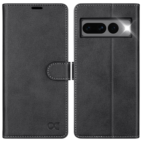 Compatible with Google Pixel 7 Pro Case Wallet, PU Leather Flip Folio Case with Card Holders RFID Blocking Kickstand Shockproof TPU Inner Shell Phone