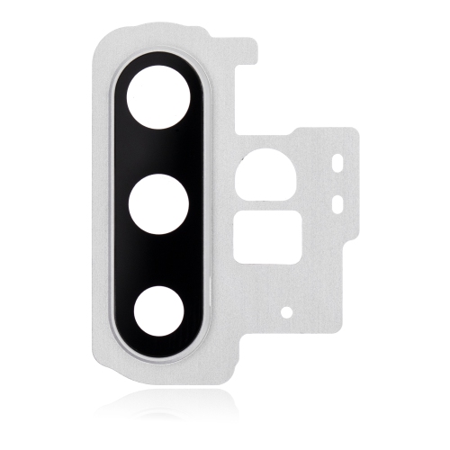 ESOURCE PARTS  Replacement Back Camera Lens With Bracket / Bezel Compatible for Samsung Galaxy Note 10 Plus / 5G (Aura White)