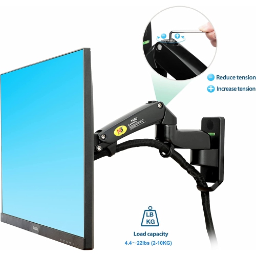 NB Monitor Wall Mount Bracket Full Motion Articulating Swivel for 17-35" Monitors