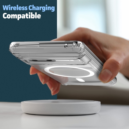 Clear Back Designed for Google Pixel 7 Case, Magnetic Phone Case Compatible with MagSafe Charging & Accessories