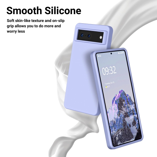 HLD Silicone Shockproof Slim Thin Phone Case for Google Pixel 7 - Light Purple