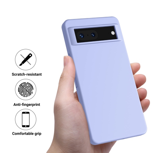 HLD Silicone Shockproof Slim Thin Phone Case for Google Pixel 7 - Light Purple