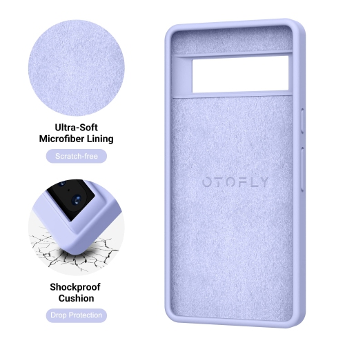 HLD Silicone Shockproof Slim Thin Phone Case for Google Pixel 7 - Light Purple