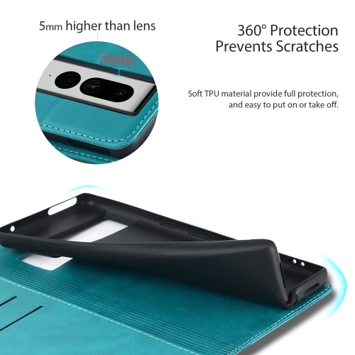 Google Pixel 7 pro case Wallet-PU Leather with Card Holder-Strong Magnetic case for Women and Men- Google Pixel 7 pro Flip étui de portefeuille