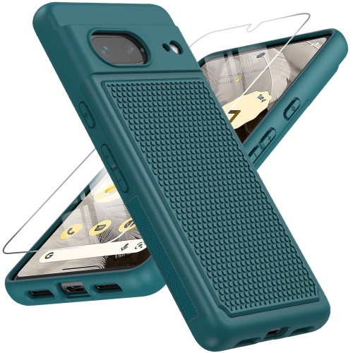 HLD  for Google Pixel-7 Case Rugged: Dual Layer Protective Heavy Duty Cell Phone Cover Shockproof \w Non Slip Textured - Military Protection Bumper