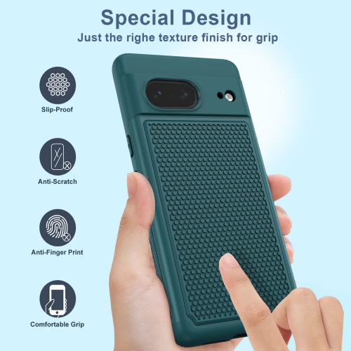 for Google Pixel-7 Case Rugged: Dual Layer Protective Heavy Duty Cell Phone Cover Shockproof with Non Slip Textured - Military Protection Bumper
