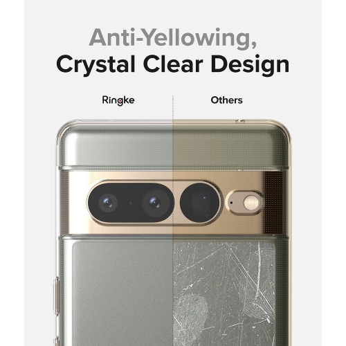 Fusion Anti-Fingerprint Technology Compatible with Google Pixel 7 Pro Case 5G, Protective Sturdy Back Shockproof TPU Bumper Translucent Smudge Proof