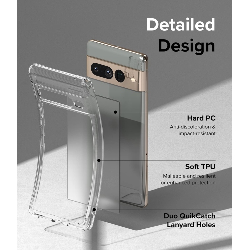 Fusion Anti-Fingerprint Technology Compatible with Google Pixel 7 Pro Case 5G, Protective Sturdy Back Shockproof TPU Bumper Translucent Smudge Proof