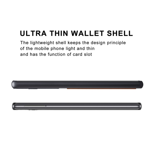 Étui portefeuille en cuir pu avec fentes pour carte de crédit Pixel 7 Pro de Google pour Pixel 7 Pro de Google - Brun