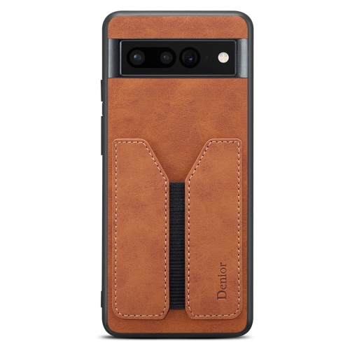 Étui portefeuille en cuir pu avec fentes pour carte de crédit Pixel 7 Pro de Google pour Pixel 7 Pro de Google - Brun