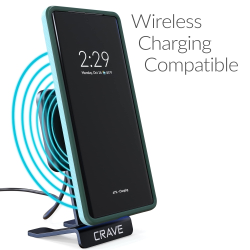 Double Guard Crave pour Pixel 7 Pro de Google, étui double couche antichoc pour Pixel 7 Pro de Google - Aigue-marine