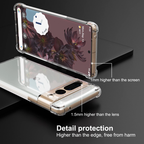 Google Pixel 7 Pro Case, Google Pixel 7 Pro Case Clear, Soft TPU Slim Thin Transparent Case for Pixel 7 Pro - Clear