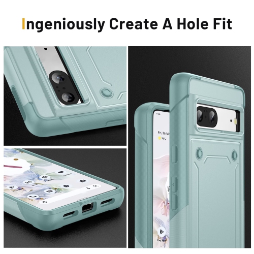 for Google Pixel 7 case with Screen Protector,Heavy Duty Protection Dual Layer Military Grade Drop Proof Cover Hard Shell Sturdy Durable Phone Case