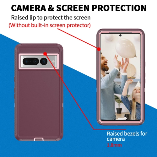 Étui Defender pour Pixel 7 Pro 5G de Google, robuste antichoc, hermétique à la poussière 3-en-1, étui protecteur robuste pour Pixel 7 Pro 5G