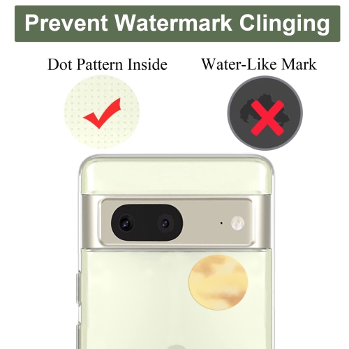 Compatible with Pixel 7 Case Clear with Design Soft TPU Shock Absorption Slim Embossed Pattern Protective Back Cover for Pixel 7 6.3inch