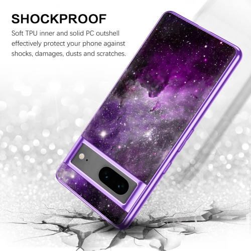 Pixel 7 Case, Google Pixel 7 Case, Slim Fit Glow in The Dark Soft Flexible Bumper Protective Shockproof Non-Slip Women Girls Cute Case Cover for