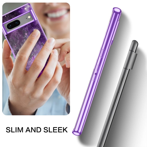 Pixel 7 Case, Google Pixel 7 Case, Slim Fit Glow in The Dark Soft Flexible Bumper Protective Shockproof Non-Slip Women Girls Cute Case Cover for