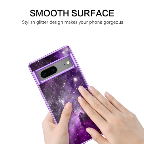 Pixel 7 Case, Google Pixel 7 Case, Slim Fit Glow in The Dark Soft Flexible Bumper Protective Shockproof Non-Slip Women Girls Cute Case Cover for