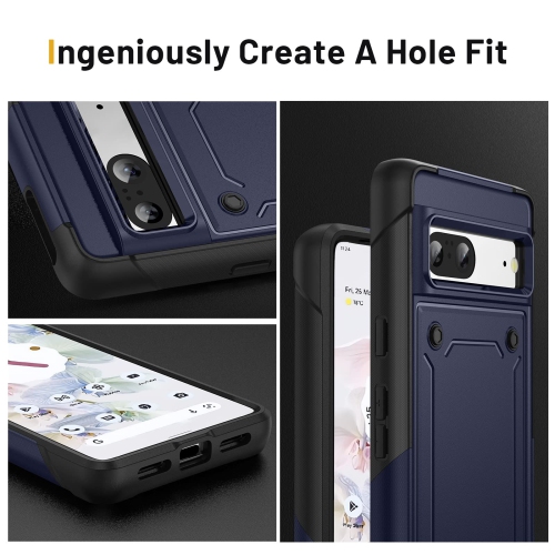 for Google Pixel 7 case with Screen Protector,Heavy Duty Protection Dual Layer Military Grade Drop Proof Cover Hard Shell Sturdy Durable Phone Case