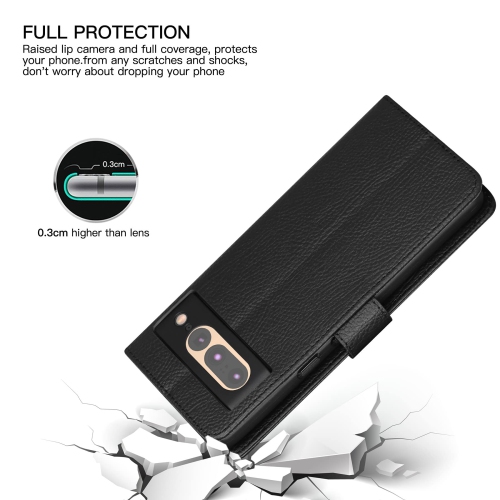 Redluckstar for Google Pixel 7 Pro Case Leather, Pixel 7 Pro Wallet Case, Card Slot Magnetic Closure RFID Blocking Flip Case for Google Pixel 7 Pro