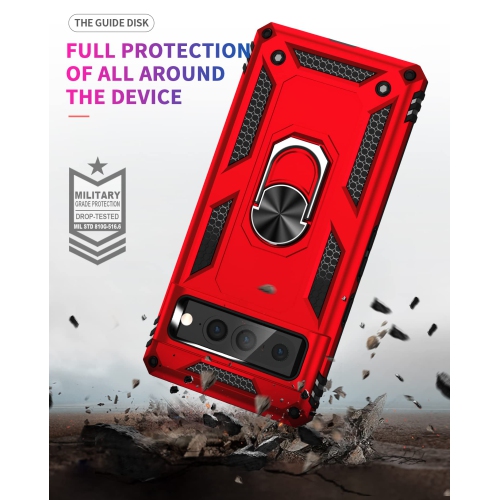 for Google Pixel 7 Pro case,Pixel 7 Pro Phone case,360 Degree Rotation Ring Kickstand Military-Grade Shockproof Cover Work with Magnetic car Mount