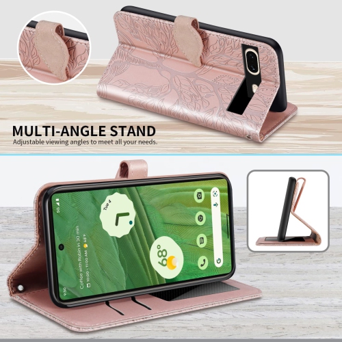 Google Pixel 7 Wallet Case with Card Holder/Slot,PU Leather Flip Folio Shell Magnetic Closure Wrist Strap Kickstand Shockproof Cover Fit Google Pixel