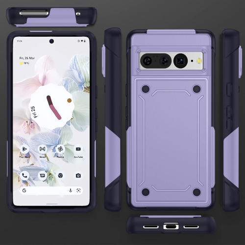 Pour l’étui Pixel 7 Pro de Google, l’étui pour Pixel 7 Pro, la protection robuste double couche de qualité militaire, l’étui rigide, robuste et