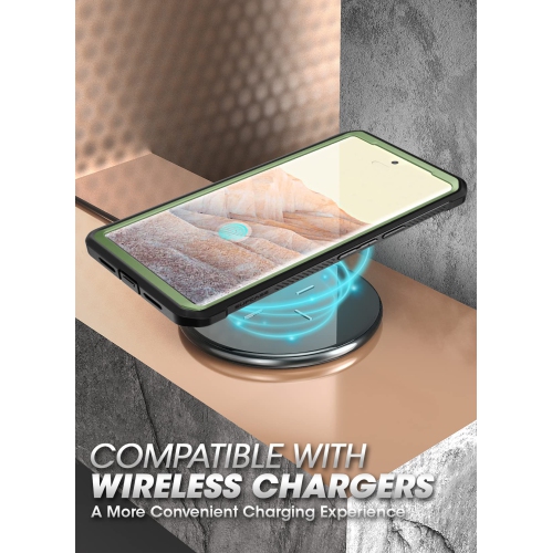 Étui série Beetle Pro de Unicorn pour Pixel 7 Pro de Google, pince de ceinture/béquille, protecteur d’écran intégré (Guldan)