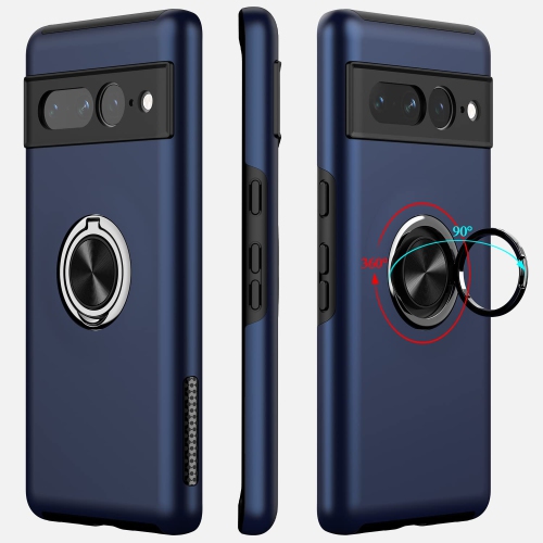 Google Pixel 7 Pro Case,Dual Layer Military Grade Drop Protection Slim Pixel 7 Pro Kickstand Case with Hidden Ring Holder Shockproof Phone Case for