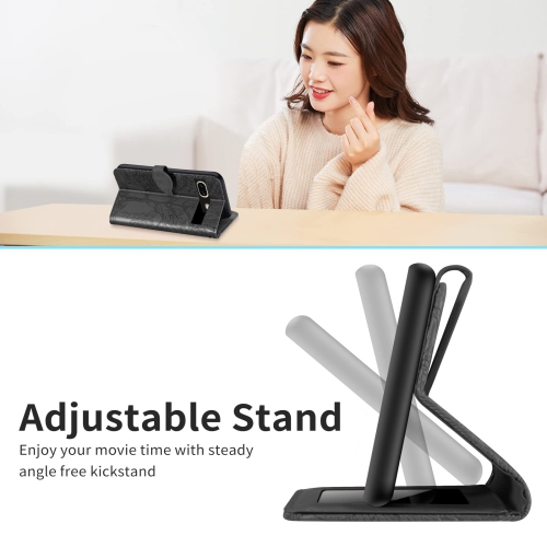 Google Pixel 7 Wallet Case with Card Holder/Slot,PU Leather Flip Folio Shell Magnetic Closure Wrist Strap Kickstand Shockproof Cover Fit Google Pixel