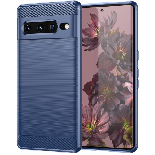 HLD  Folmeikat for Google Pixel 7 Pro Case Shock-Absorption Flexible Tpu Rubber Protective Cell Phone Cover for Google Pixel 7 Pro 2022 6.7" In Blue