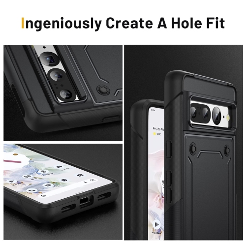 Étui pour Pixel 7 Pro de Google, étui pour Pixel 7 Pro, protection robuste double couche, protection de qualité militaire, étui rigide, robuste et