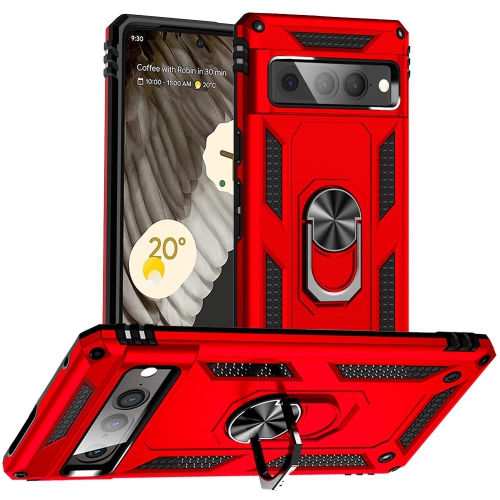 HLD  for Google Pixel 7 Pro Case, Pixel 7 Pro Case, Military Grade Protective Cases With Ring for Google Pixel 7 Pro (Red)