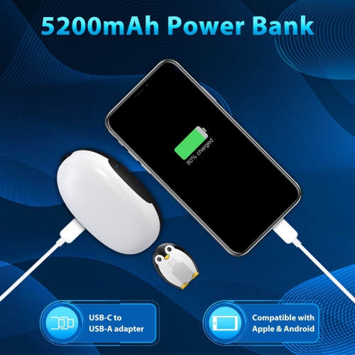 Chauffe-mains, chauffe-mains électrique rechargeable et réutilisable USB, chauffe-mains portatif, chauffe-eau de poche, deux côtés chauffage rapide