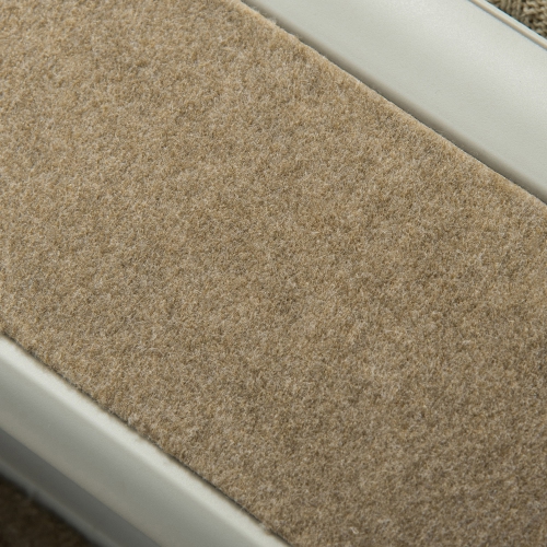 PawHut 4-Level Portable Dog Stairs, Foldable Dog Steps for Small Dogs, Lightweight Cat Steps, with Nonslip Soft Mats, for High Bed, Sofa, Grey