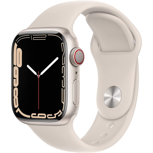 APPLE  Refurbished (Good) Watch Series 7 (Gps + Cellular 4G Lte, 41Mm) Starlight Aluminum Case With Starlight Sport Band