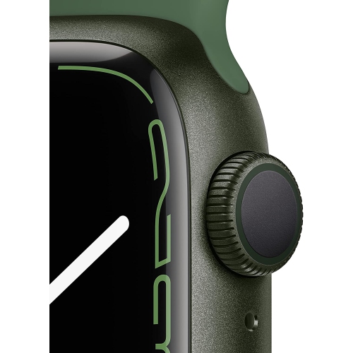 Apple Watch Series 7 (GPS, 41mm) Green Aluminum Case with Clover Sport Band by APPLE - Refurbished condition - Image 2