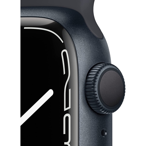 Apple Watch Series 7 (GPS, 45mm) - Midnight Aluminum Case with Midnight Sport Band by APPLE - Refurbished condition - Image 2