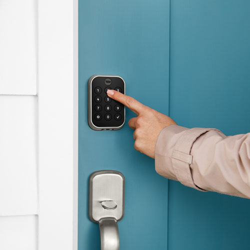 Serrure intelligente Wi-Fi Assure Lock 2 avec pavé numérique de Yale - Nickel satiné