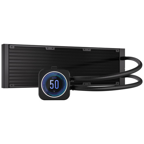 Corsair iCUE H150i Elite LCD XT 360mm Liquid CPU Cooling System | Best Buy  Canada