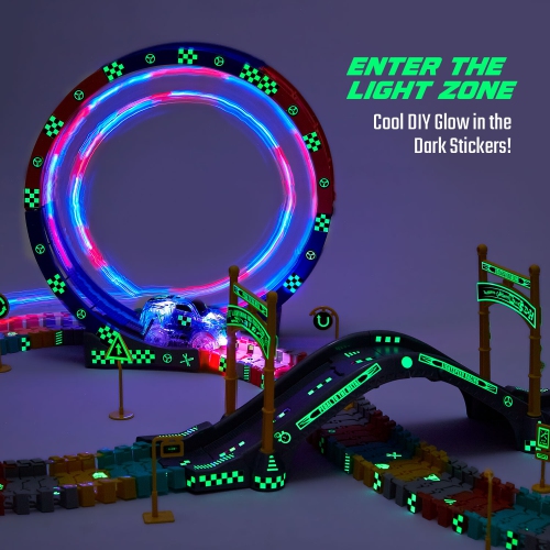 JitteryGit STEM Race Car Track Toy for Kids | Amazing Gift for Boys Girls Toddlers Ages 3 4 5 6 7