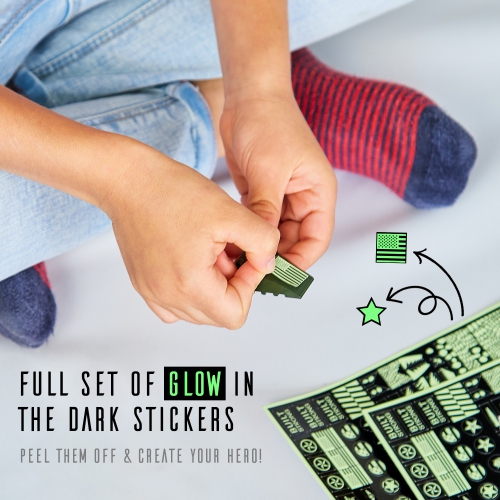 Jouet de construction de tige de robot de dinosaure de l'armée JitteryGit | Cadeaux pour les garçons âgés de 6 7 8 9 10 11