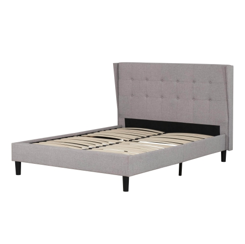 Primo International Avian Button Tufted Wingback Platform Bed - King