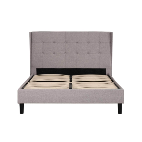 Primo International Avian Button Tufted Wingback Platform Bed - King