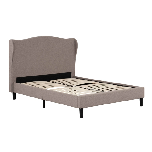Primo International Demi Upholstered Wingback Platform Bed - Full