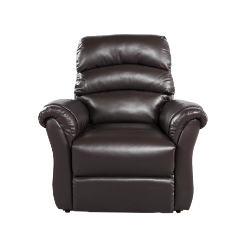 Primo International Fitzgerald Bonded Leather Power Lift Reclining Chair - Black