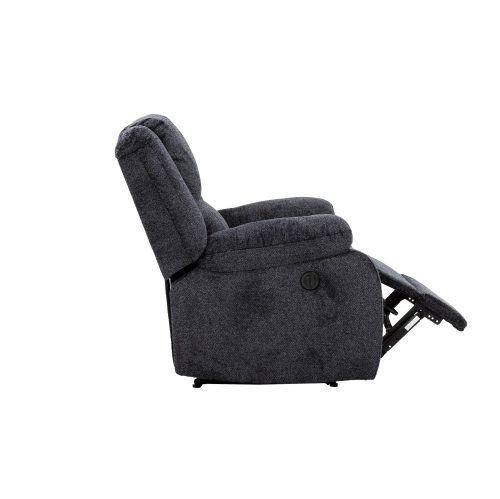 Primo International Arthur Pillow Top Arm Rocker Reclining Chair in Dark Grey
