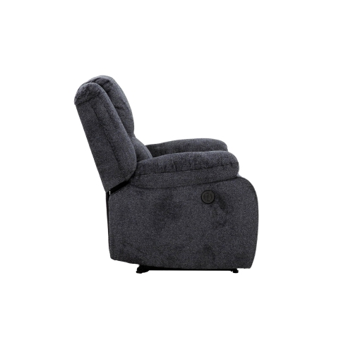 Primo International Arthur Pillow Top Arm Rocker Reclining Chair in Dark Grey