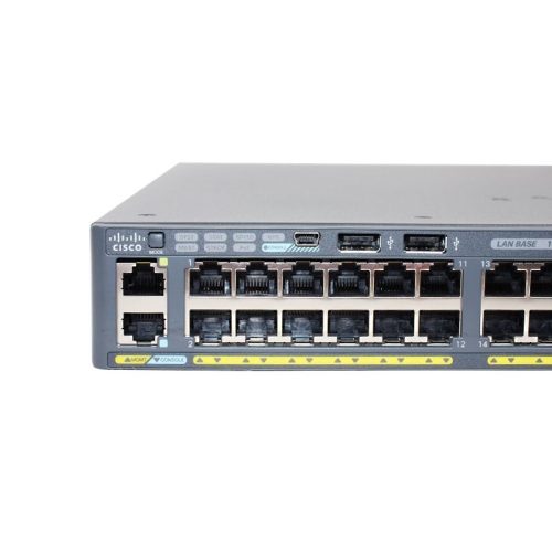 Cisco Catalyst 2960X-48FPS-L - Switch - managed - 48 x 10/100/1000 + 4 x Gigabit SFP - desktop, rack-mountable - PoE+ (740 W) (WS-C2960X-48FPS-L)