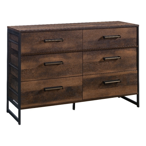 SAUDER  Briarbrook Engineered Wood/metal 6-Drawer Dresser In Barrel Oak